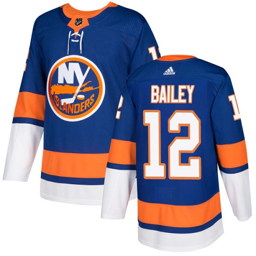 Adidas Islanders #12 Josh Bailey Royal Blue Home Authentic Stitched Youth NHL Jersey - Click Image to Close